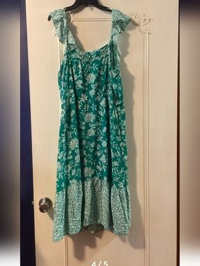 Green Floral Sundress